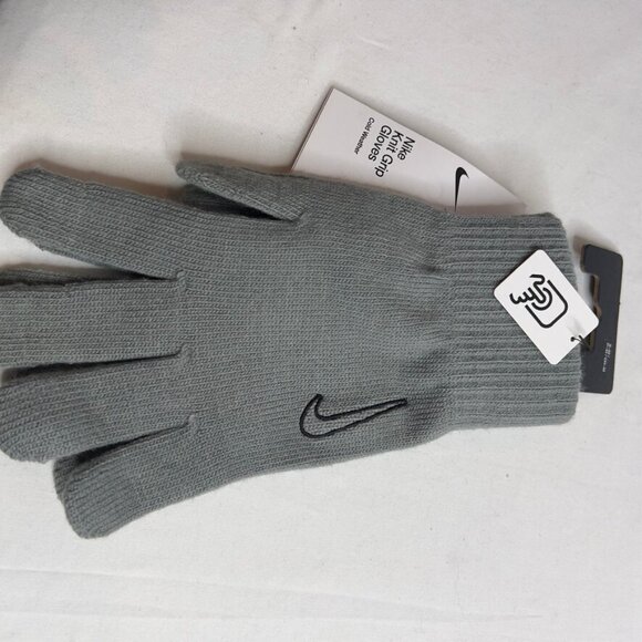 Nike Men's Knit Tech & Grip 2.0 Knit Gloves Gray Size S/M - Picture 2 of 7